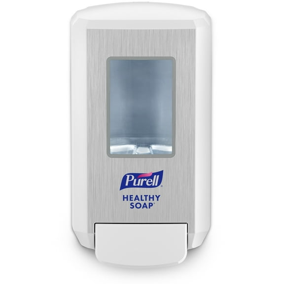 PURELL 5130-01 CS4 4.88 in. x 8.8 in. x 11.38 in. 1,250 mL Push-Style Soap Dispenser - White (1/Carton)