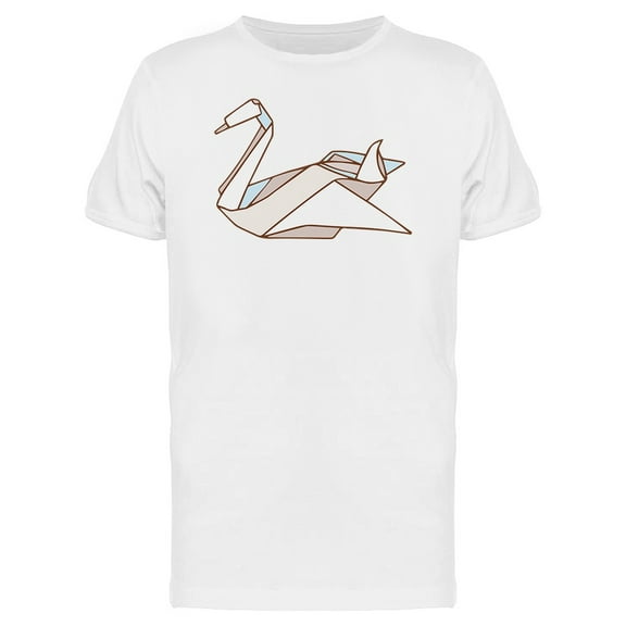 Origami Bird Swan T-Shirt Men -Image by Shutterstock, Male Small