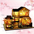 thumbnail image 3 of Book Nook Kit - DIY Miniature Dollhouse with Furniture for Adults & Teens, Booknook Miniature House Bookshelf Decor 3D Wooden Puzzle, Creative Gift for Friends & Family (Japanese Garden House), 3 of 5