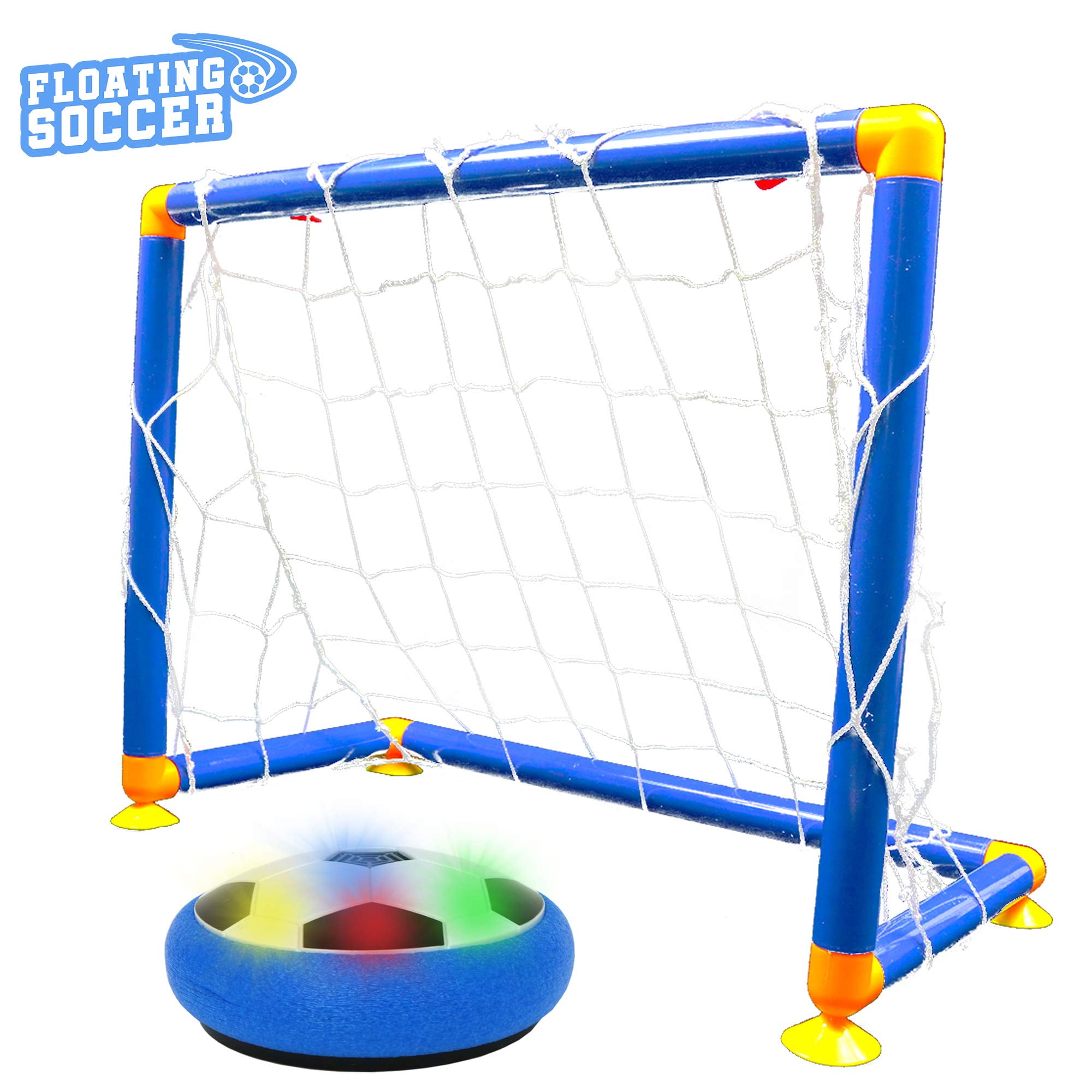 Folding Mini Football Soccer Goal Post Net Set with Pump Kids Sport Toy H&HV 