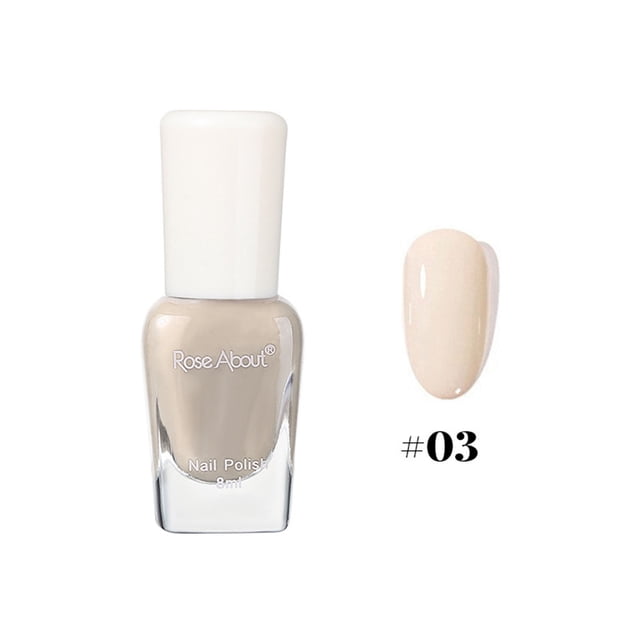 Pisexur Belleza Maquillaje Esmalte de uñas a base de agua, desgarrable, para hornear, sin olor, brillante, con lentejuelas, para realzar las uñas (8 ml)para mujeres y hombres