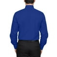 thumbnail image 3 of Berlioni Classic Regular Fit Solid Button Up Long Sleeve Pocket Work Dress Shirt, 3 of 5