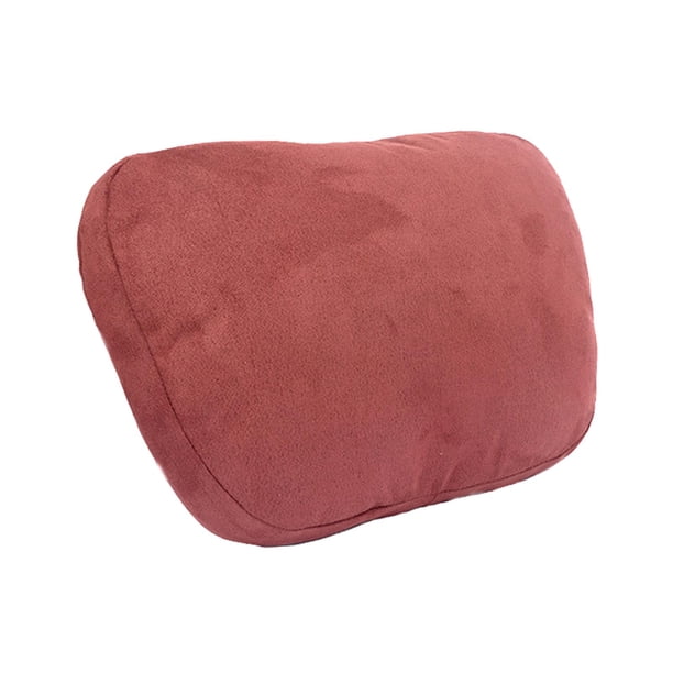 Almohada cervical universal de gamuza para coche, accesorios para coche, reposacabezas. Rojo