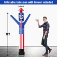 thumbnail image 2 of 7FT Tall Inflatable Tube Man Wacky Wavy Dancing Guy with Weather-Resistant Blower (9''Diameter) for Outdoor Decoration Advertising Business Promotion, 2 of 7