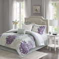 thumbnail image 2 of Madison Park Maible Complete Comforter and Cotton Sheet Set Purple Queen, 2 of 4