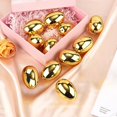 thumbnail image 6 of 36 Pieces Golden Metallic Easter Eggs 2.3" in Gold Color for Filling Specific Treats, Easter Theme Party Favor, Easter Hunt, Basket Stuffers Fillers, Classroom Prize Supplies Toy, 6 of 7