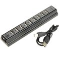 thumbnail image 3 of axGear 10 Port USB 2.0 External HUB With Power Adapter For PC MAC Computer, 3 of 6