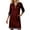 Wine, variant on IWRICH Women's Oversized Sweatshirt Dress Half Zip V Neck Long Sleeve Color Blocking Fall Casual Mini Dresses White XL