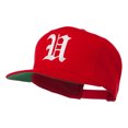 thumbnail image 2 of Old English U Embroidered Flat Bill Cap - Red OSFM, 2 of 5