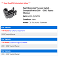 thumbnail image 2 of Fuel / Emission Vacuum Switch - Compatible with 2001 - 2003 Toyota RAV4 2002, 2 of 2
