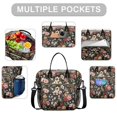 thumbnail image 2 of Pioneer Flower Floral Print Pattern Womens Lunch Box for Work,Insulated Large Lunch Bag for Tween and Teen,Loncheras Para Mujer,Leakproof Adult Lunch Bag for Work,Beach,Travel,Picnic,Camping, 2 of 7
