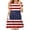 Blue, variant on Toddler Girls American Flag Dresses Patriotic Sleeveless Dress,Blue 5-6 Years