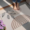 thumbnail image 4 of Brown Boho Geometric and Plant Pattern Door Rugs,Washable Non Slip Door Mats Indoor,Decorative Door Mats,Entry Mat Indoor for Entrance,Bedroom,Kitchen,Bathroom,20"x32", 4 of 6