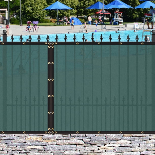 ORION 6 Ft. X 100 Ft. Green Privacy Fence Screen Netting Mesh With Reinforced Eyelets For Chain Link Garden Fence 10 115 ORION 6 Ft. X 100 Ft. Green Privacy Fence Screen Netting Mesh With Reinforced Eyelets For Chain Link Garden Fence 10 115