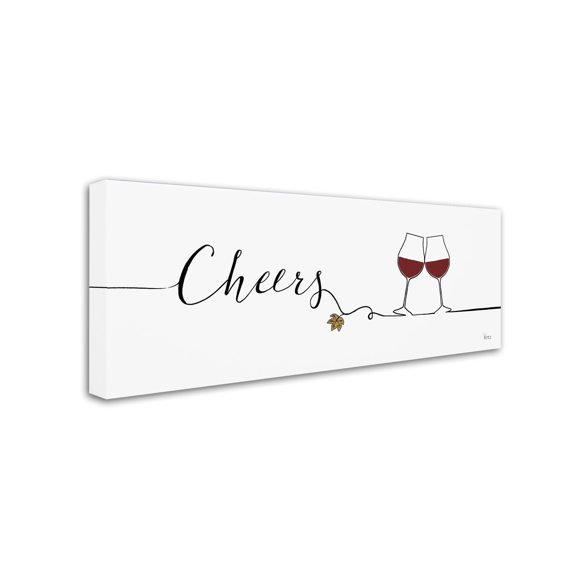 Trademark Fine Art 'Underlined Wine I' Canvas Art by Veronique Charron