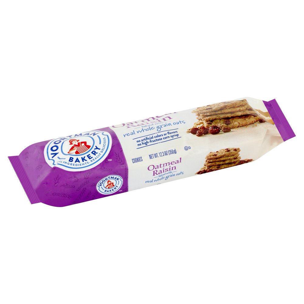 Voortman Bakery Oatmeal Raisin Cookies, 12.3 oz