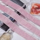 thumbnail image 4 of Cinta brillante de 10 yardas con borde de alambre, cinta brillante de 2 pulgadas, color rosa perla, para envolver regalos y manualidades, confeti decorativo, cintas brillantes con alambre., 4 of 9