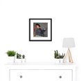 thumbnail image 2 of Judith Leyster Jolly Drinker Portrait Painting 8X8 Inch Square Wooden Framed Wall Art Print Picture with Mount, 2 of 4