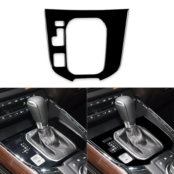 Glossy Piano Black Console Gear Shift Panel Cover Trim For Mazda CX-9 2016-2021