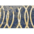 thumbnail image 4 of Feizy Brixton Modern Geometric, Gray/Ivory/Blue, 6'7" x 9'6" Area Rug Easy Care Stain Resistant Fade Resistant Bohemian & Eclectic Distressed Design Carpet for Living Dining Bed Room, 4 of 5