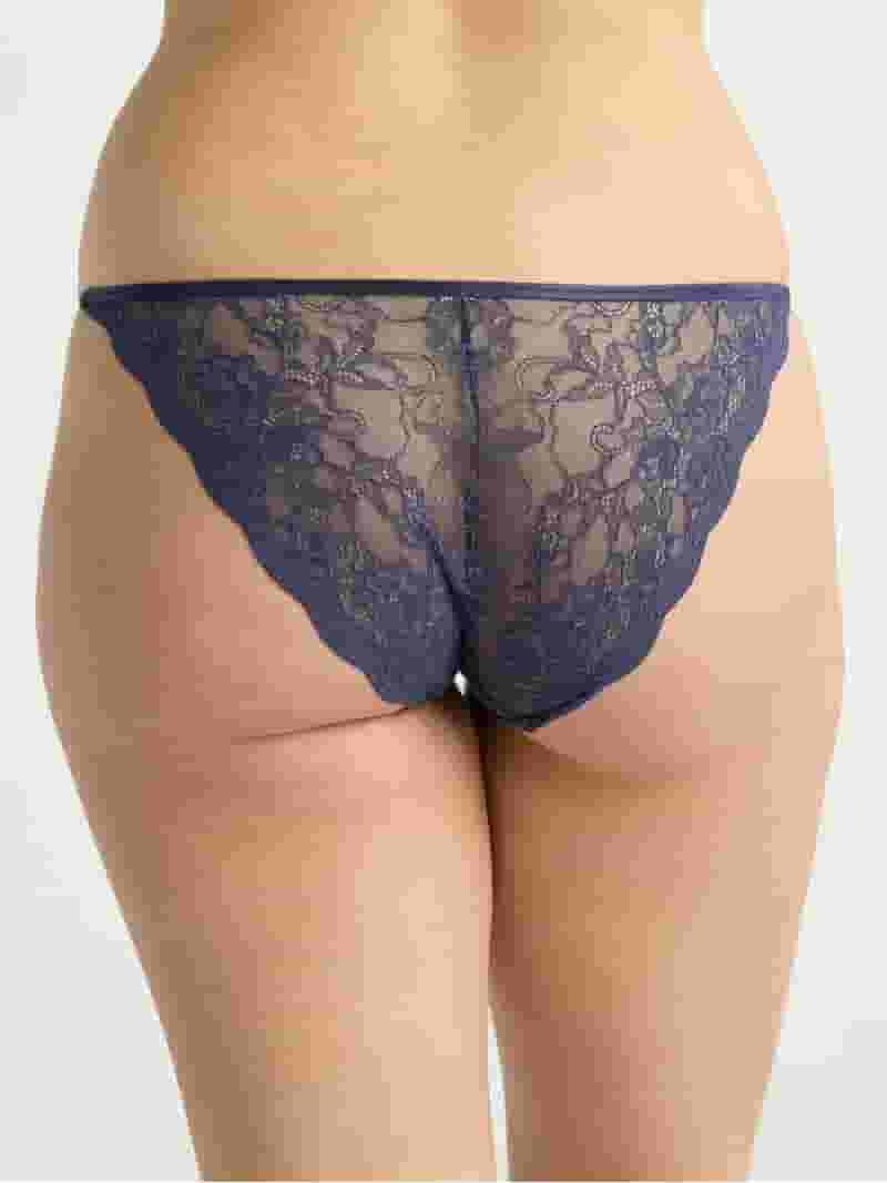 ★AGNEL★ Joy Bikini Panties_Blue Joyspun String Bikini Panties 3-Pack - Lace Trim - Walmart.com