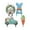 E, variant on Pisexur Spring Decor Lighted Easter Patio Inserts Decorative Acrylic Floor Inserts, Outdoor Patio Decorations With Lights, Artificial Pre-Lit Easter Decorative LED Lights Easter Basket Stuffers