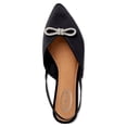thumbnail image 4 of Scoop Women's Satin Embellished Slingback Flats, 4 of 6