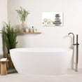 thumbnail image 2 of ZHONGYUTONG Zen Bathroom Wall Art Orchid Flower Massage Stones on Water Canvas Pictures Prints for Spa Meditation Yoga Spiritual Room Framed (16.00" x 24.00"), 2 of 5