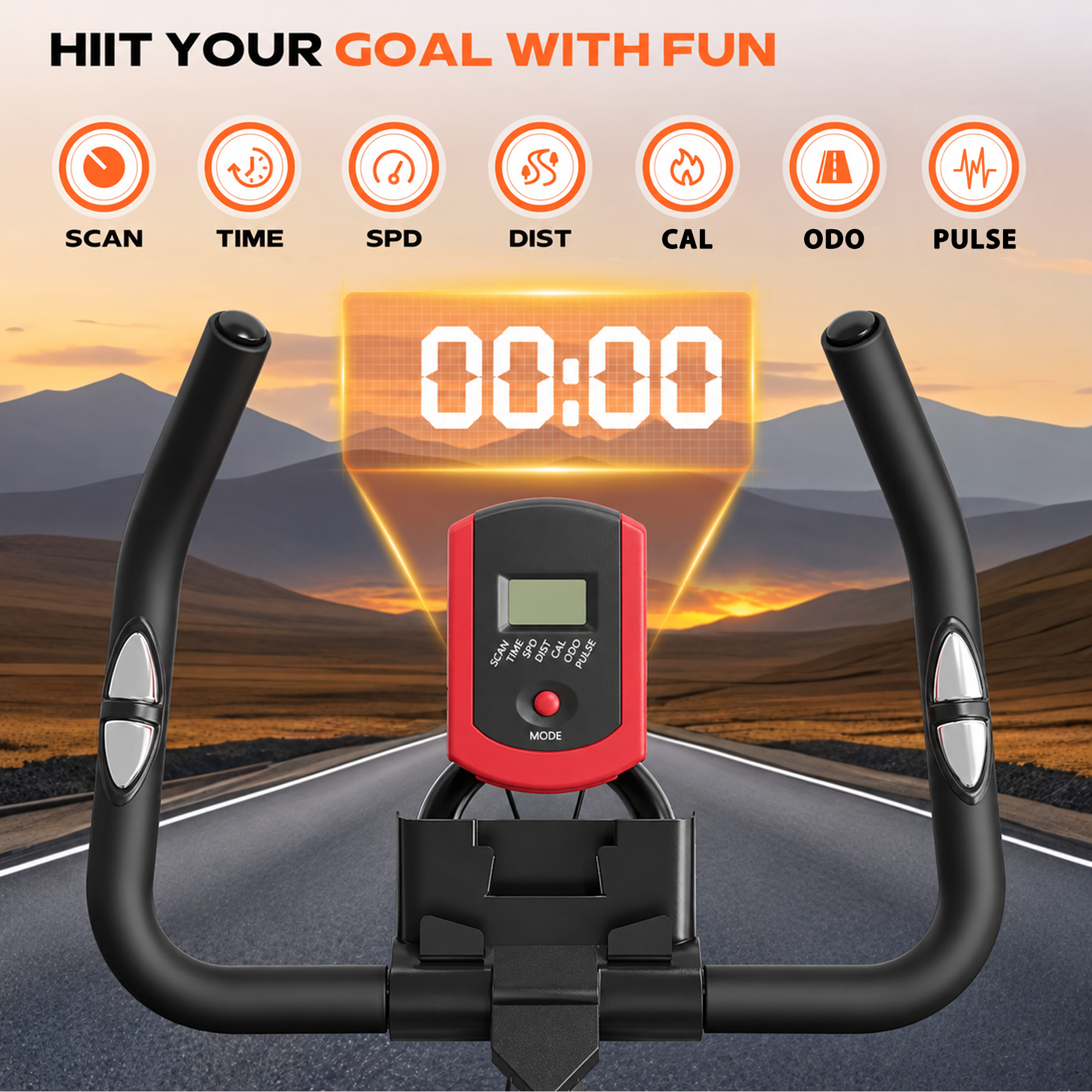 Primy Exercise Bike with 100 Resistance Levels photo 6