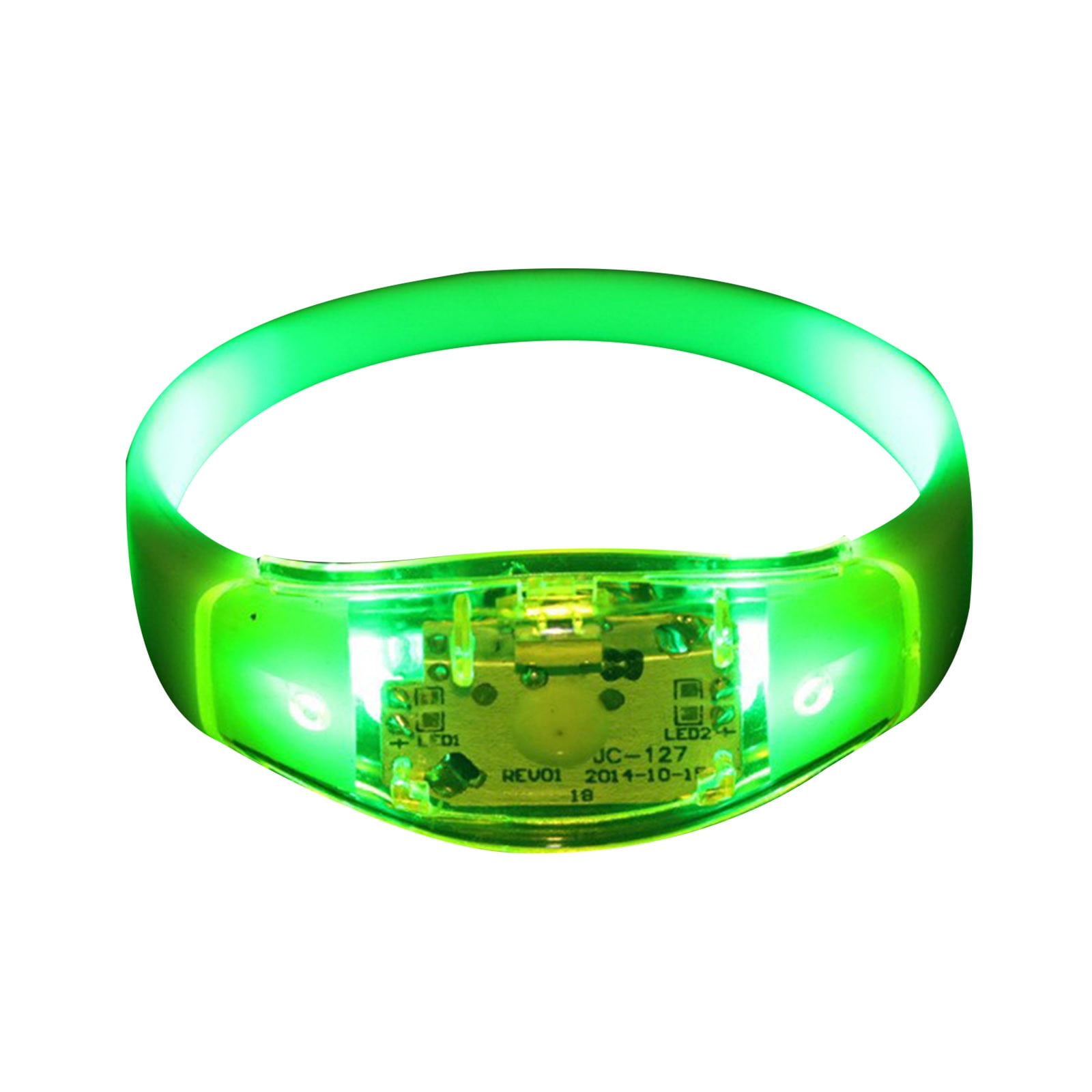 LED Light Up Bracelets - Voice Activated Flashing Wristbands for