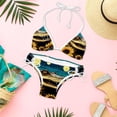 thumbnail image 6 of Crocodile Starry Sky Sunflower Detachable Sponge Adjustable Strap Bikini Set - Two-Pack for Beach and Pool Swimwear, 6 of 6