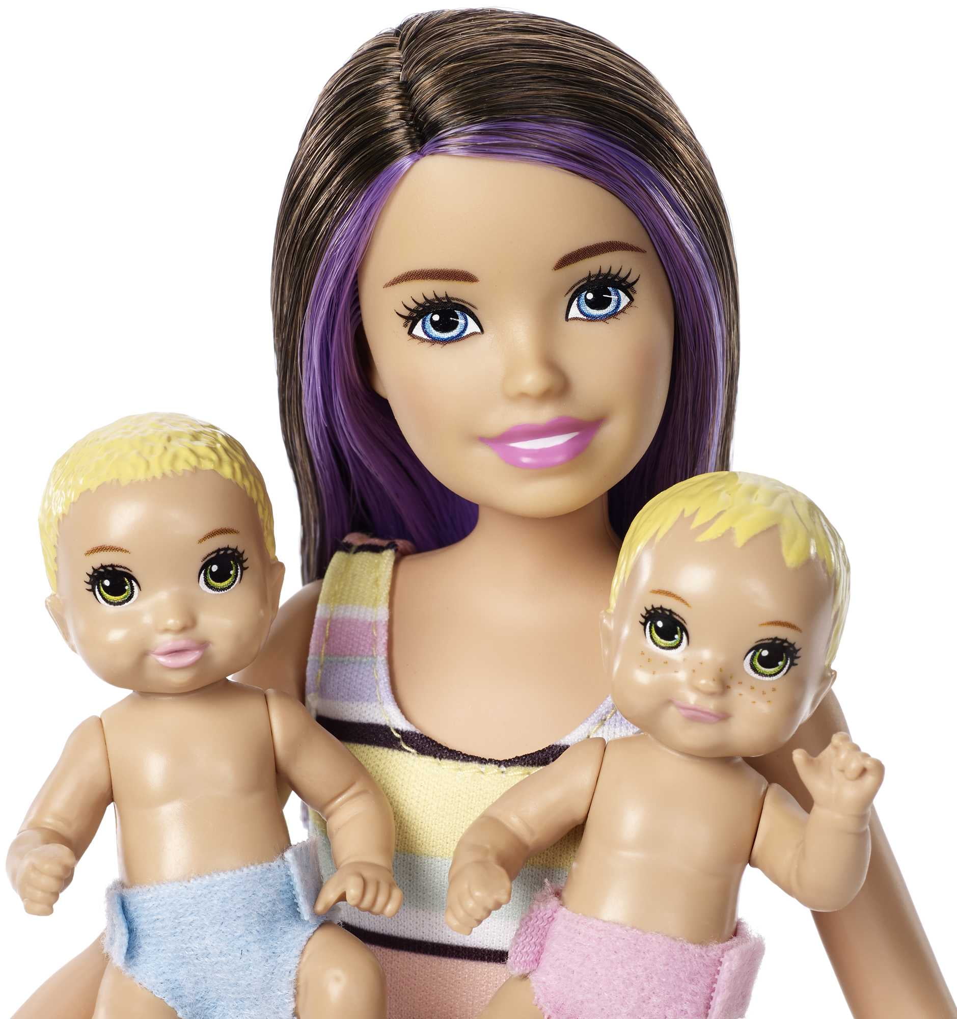 Barbie Skipper Babysitters Inc Nap n Nurture Nursery Playset with Brunette  Doll, Baby & Accessories 