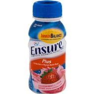 Ensure Plus W/Fiber, Strawberries & Cream, 8 oz - Pack of 6
