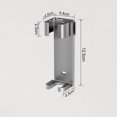 thumbnail image 4 of Soporte para herramientas de cabello para baño, soporte para alisador de aluminio espacial, sin perforación, soporte para rizador de pelo, ranura para gestión de cables integrada, 4 of 5