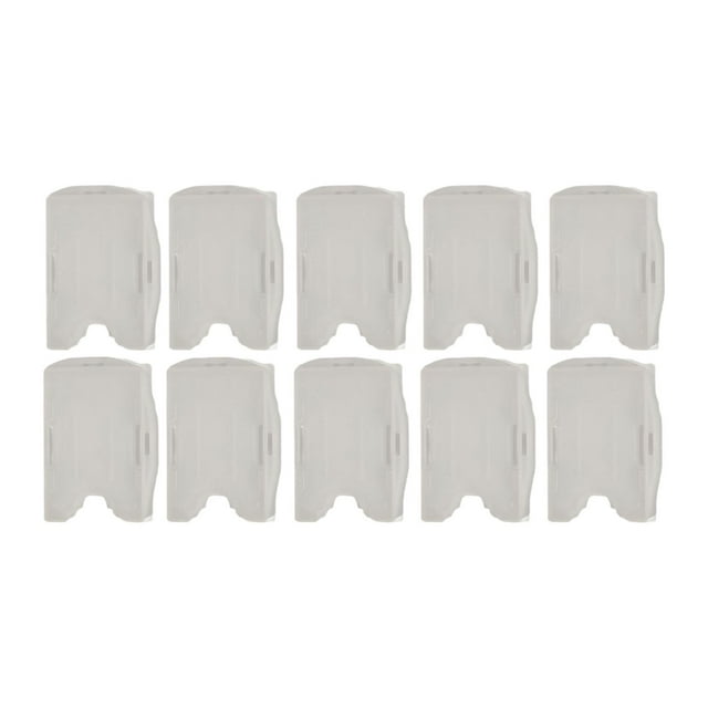 Tachiuwa 10 Pcs Porte-Cartes d'Identité Double Face Robuste pour Cartes d'Accès Travail du Personnel Transparent