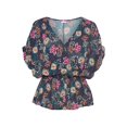 thumbnail image 4 of LASCANA Women's Allover Pattern Blouse Shirt Flower, 4 of 5