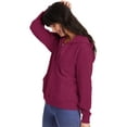 thumbnail image 4 of Hanes Women's EcoSmart Full-Zip Hooded Sweatshirt, 4 of 6