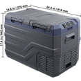 thumbnail image 3 of VEVOR Car Refrigerator, 12 Volt Car Refrigerator Fridge, 32 L Dual Zone Portable Freezer, -4℉-68℉ Adjustable Range, 12/24V DC and 100-240V AC Compressor Cooler, 3 of 9