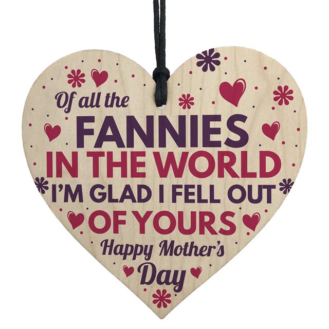 Colgante De Madera En Forma De Corazón Para El Día De La Madre, Artesanías De Madera Para El Hogar, Decoraciones Para Árboles Diy, Regalos Para Mamás 1 Uds Vogacara AP007123-01