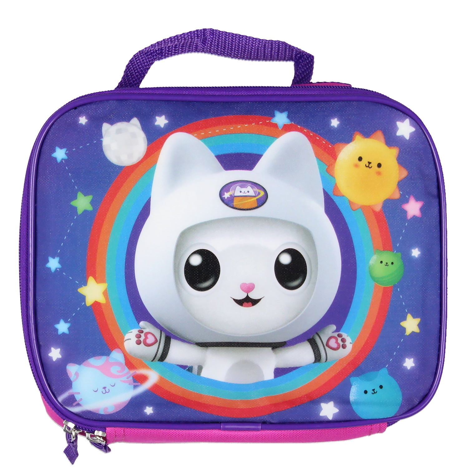 Gabby's Doll House 2 Piece School Travel Backpack Set For Girls With Detachable Insulated Lunch Box