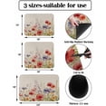 thumbnail image 3 of Spring Floral Dish Drying Mat for Kitchen Counter, Super Absorbent Quick Dry Coffee Bar Mat Pad Thin Diatomaceous Sink Mat Non Slip Dish Drainer Mat 23.5x15.5 Colorful Summer Botanical Flowers Vintage, 3 of 6