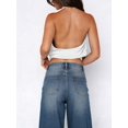 thumbnail image 6 of Women Y2K Halter‑Neck Crop Tank Top, Loose‑Fit Open‑Back Sleeveless Cami Vest Summer Daily and Party Going‑Out Top, 6 of 7