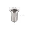 thumbnail image 3 of Unique Bargains 50 Pcs M8 304 Stainless Steel Rivet Nuts Flat Head Insert, 3 of 3
