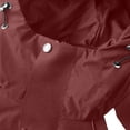 thumbnail image 5 of BLTIBY Mens Lightweight Hooded Raincoat Waterproof Color Block Zipper Rain Jacket Outdoor Travel Hiking Windbreaker Coat with Pockets Wine S, 5 of 7
