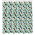 thumbnail image 3 of Ambesonne Sea Shells Shower Curtain, Abstract Maritime, 69"Wx84"L, Seafoam Brown Blue, 3 of 3
