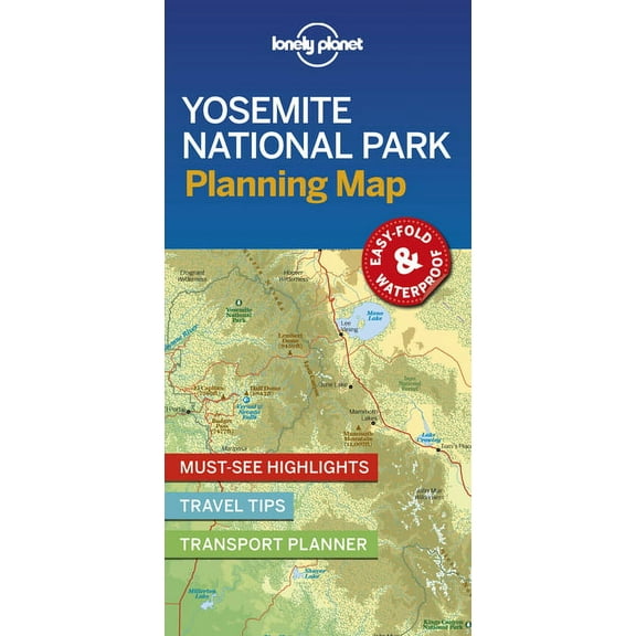 Map Lonely Planet Yosemite National Park Planning Map, (Paperback)