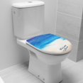 thumbnail image 5 of Injueey Sea Beach Impreso Etiqueta de la pared WC Pedestal Pan Cover Inodoro Taburete Inodoro Decoración del hogar 34 * 40 cm Juegos de accesorios de baño Injueey JJ6257-00, 5 of 5