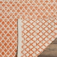 thumbnail image 3 of SAFAVIEH Montauk Vaughn Geometric Cotton Area Rug, Orange/Ivory, 6' x 9', 3 of 4