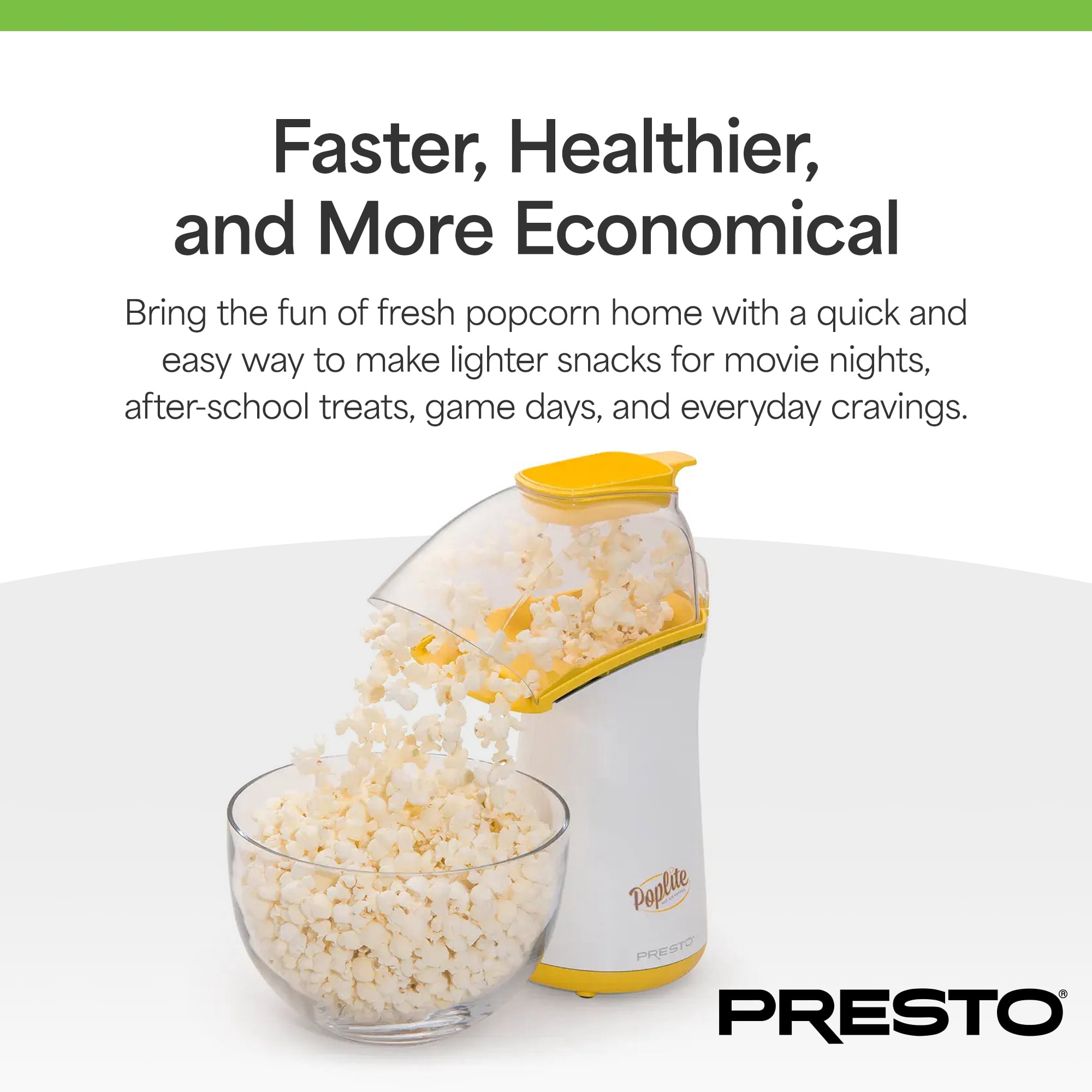 Presto PopLite Hot Air Popcorn Popper