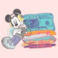 thumbnail image 2 of Toddler's Mickey & Friends Distressed Cassette Lean Graphic Tee Light Pink 3T, 2 of 3